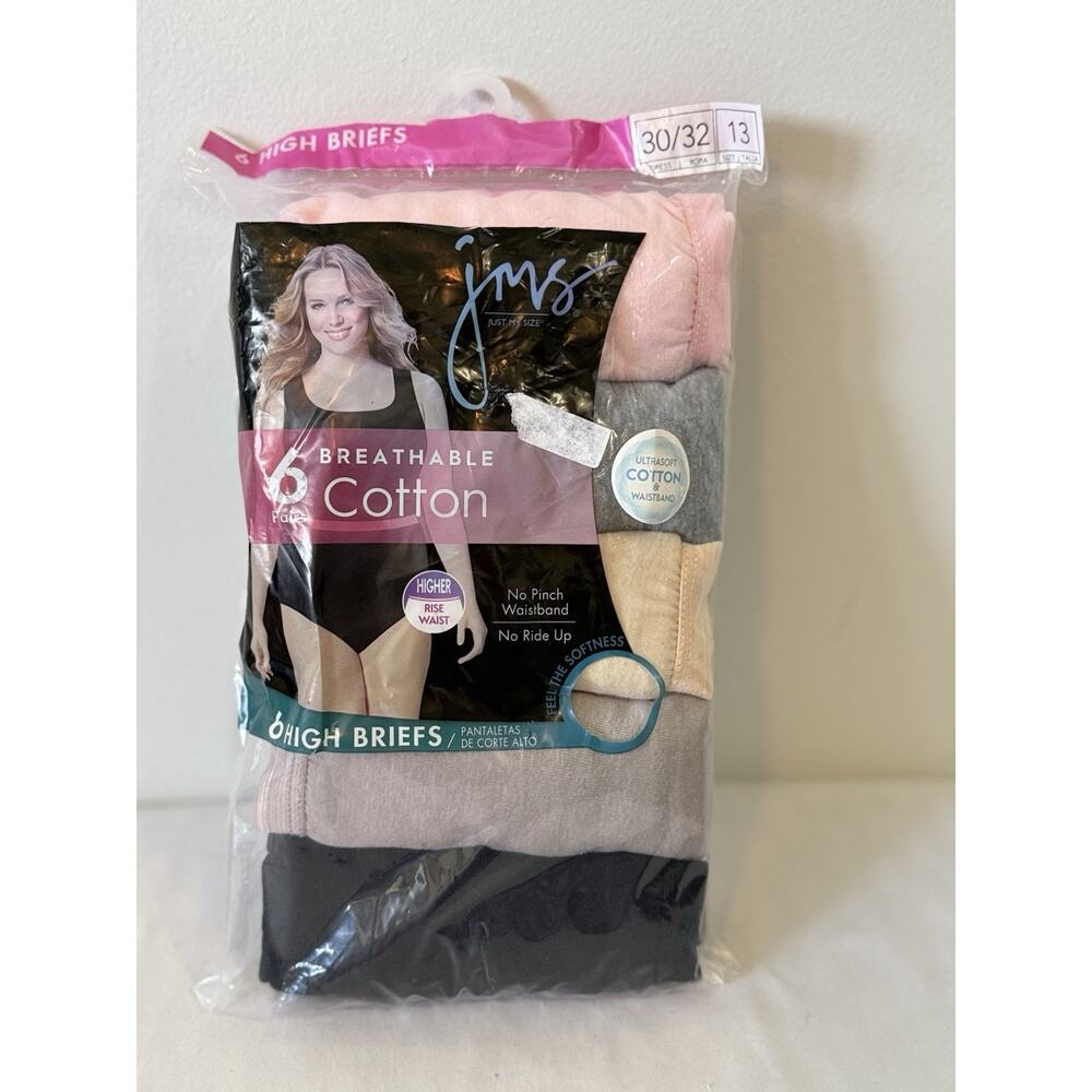 Hanes JMS High Briefs Cotton Tagless 6 Pairs Size 13 Assorted Colors New